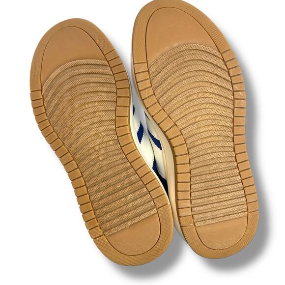 NEW Madden Girl Blue Sneakers Size 6 Lace Up Low Top Platform Faux Suede Skater - Picture 7 of 10